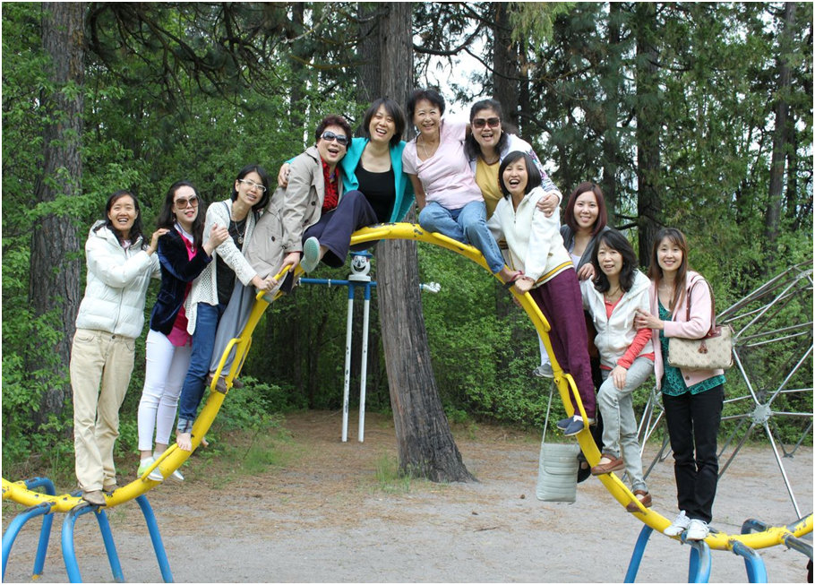 group on playground